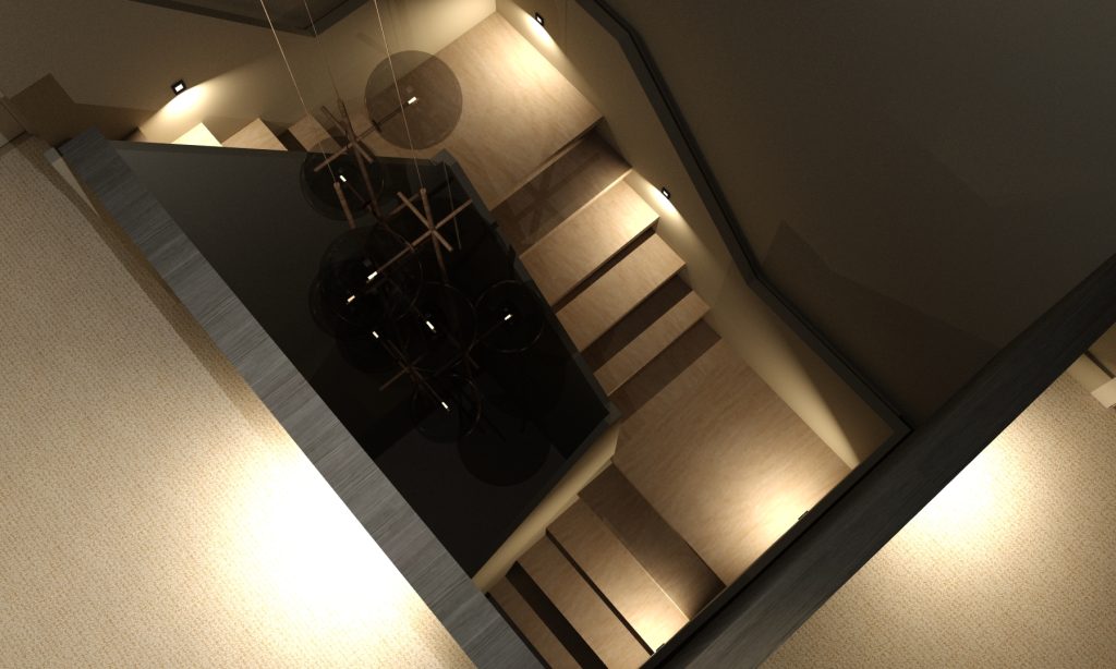 Lichtplan vloer wand en trapverlichting